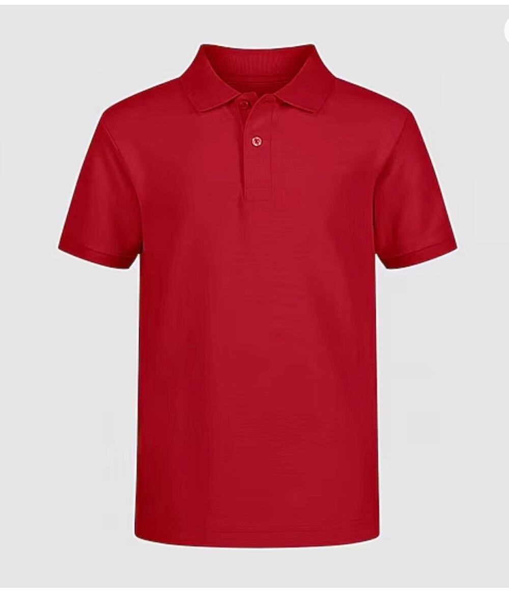 NEW! Izod M 6/8 Short Sleeve Stretch Pique Uniform Polo Shirt Red